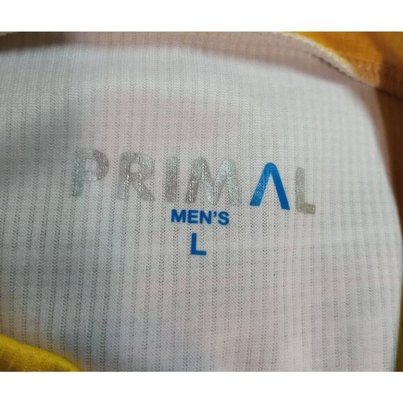 Primal Shirt Men's Large Cycle Jersey Pink White Short Sleeve - Picture 7 of 9